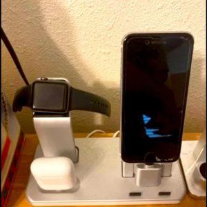 iPhone SE(2020), Iwatch 3rd Gen, 1st gen AirPods,and stand